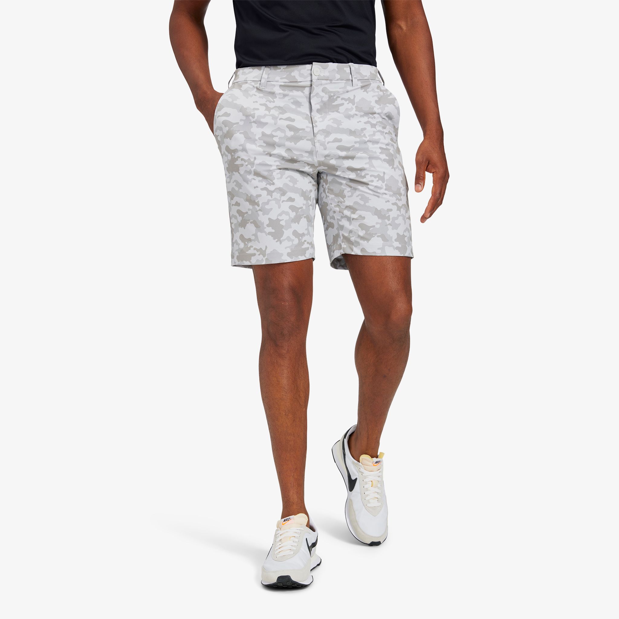 Gray Camo Print Shorts - Mizzen+Main