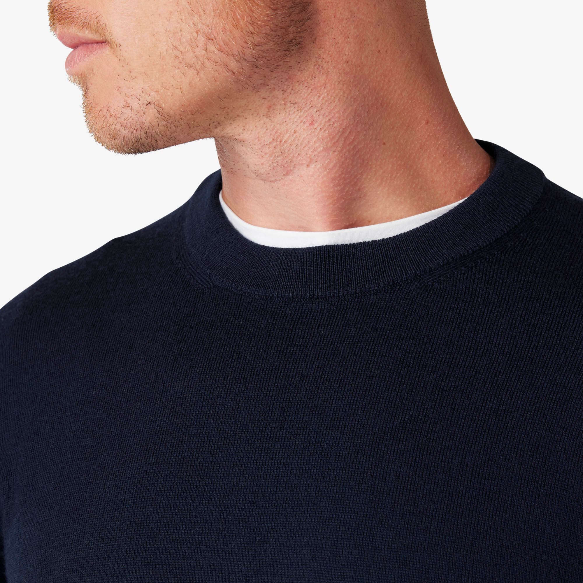 Preston Crewneck Sweater - Navy Solid