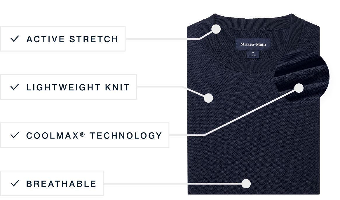 Ashe Sweater - Navy | Mizzen+Main