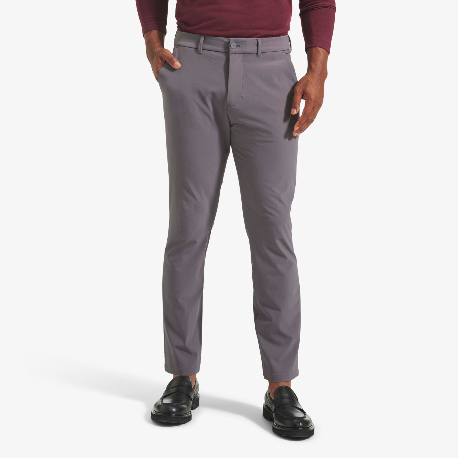 Charcoal Solid Helmsman Chino Pant Mizzen+Main
