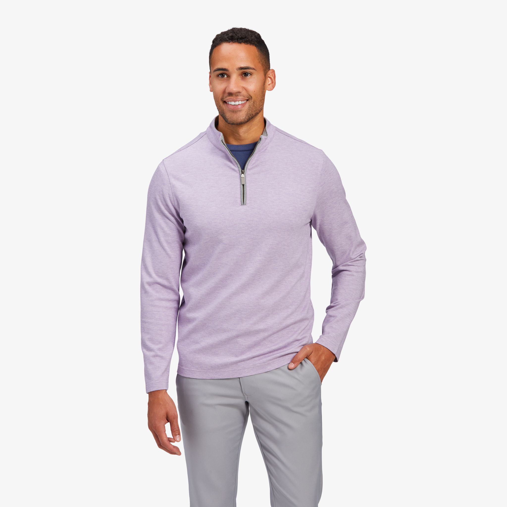 Mens purple sale quarter zip