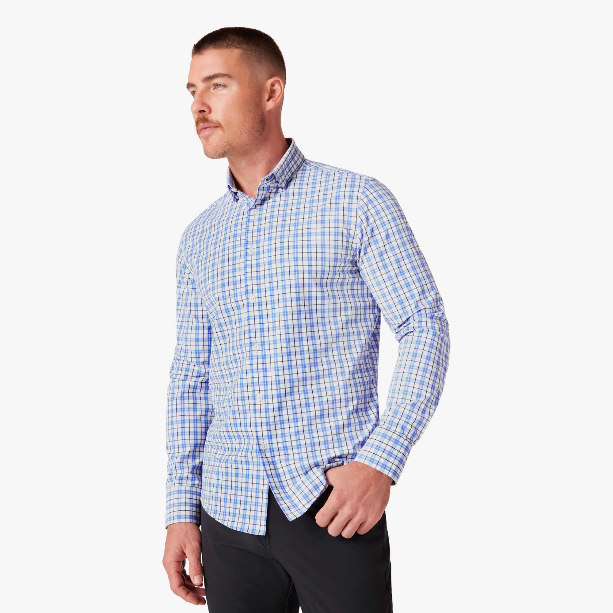 Navy Solid Leeward No Tuck - Mizzen+Main