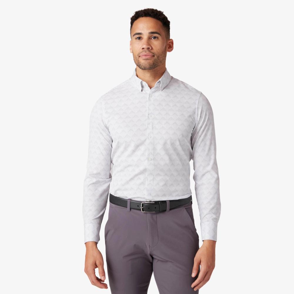 Mizzen+Main Leeward	 Trim LS Dress Shirt - Passion Purple Multi Diamond main image 0
