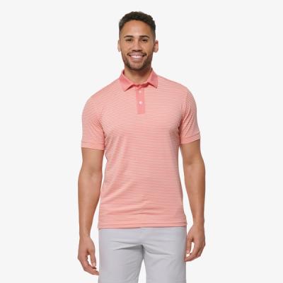 Versa Polo - Tea Rose Feeder Stripe - Mizzen+Main