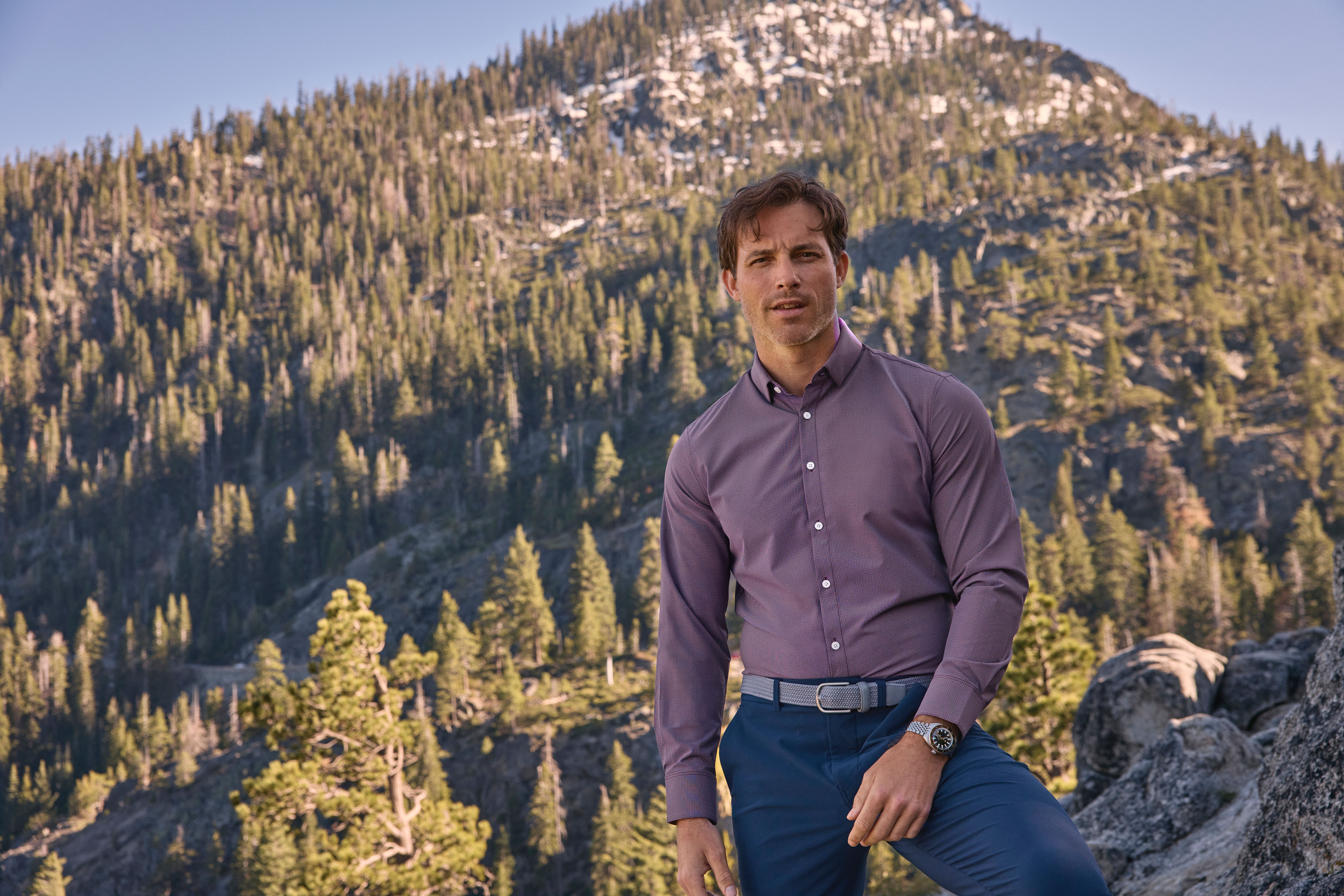 Mizzen man looking great at a photo shoot.