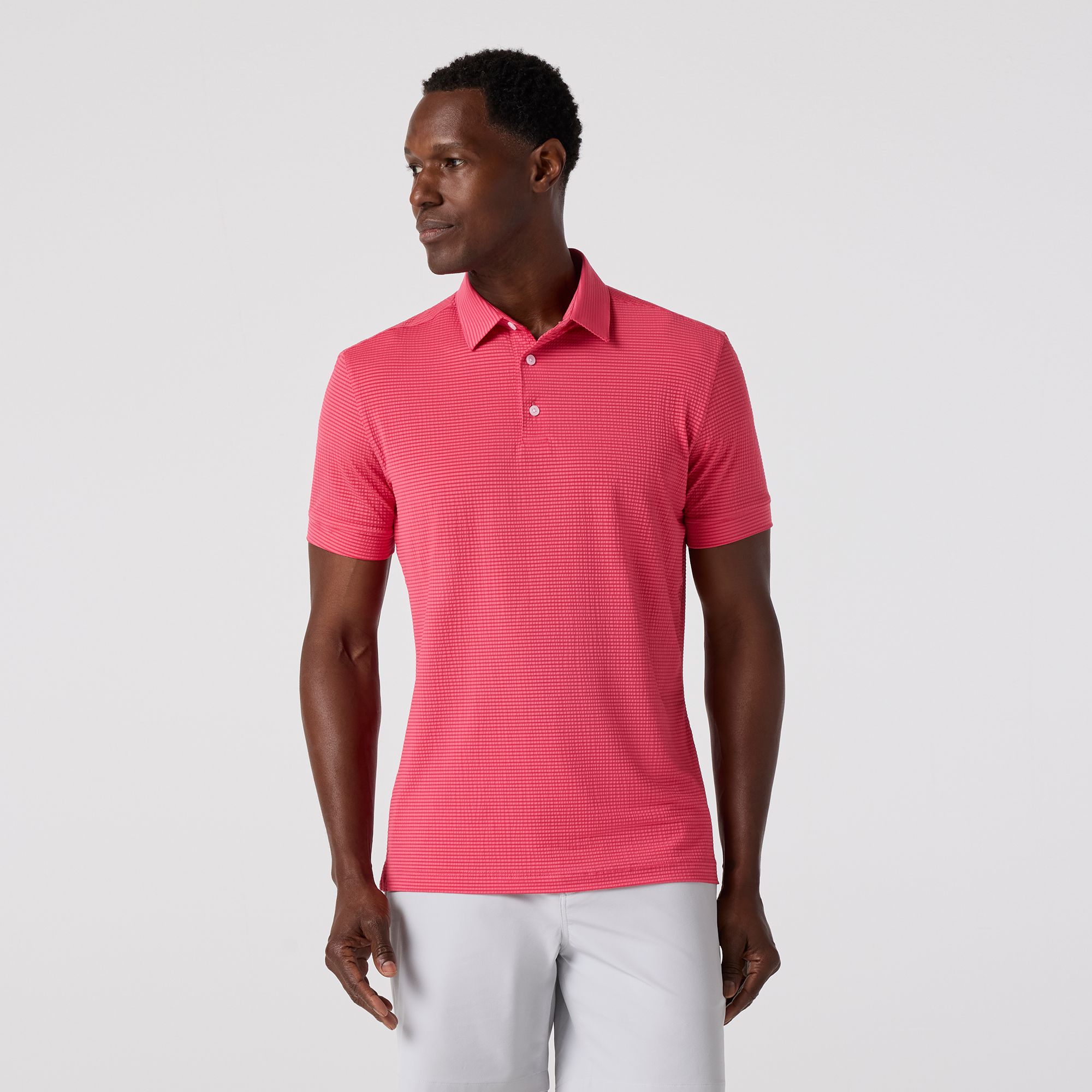 安心追跡付【KAREN MILLEN】ポンテタックジャージーミディドレス Red Clay Solid Copa Polo - Mizzen+Main
