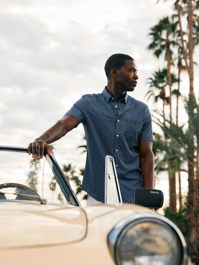 Mizzen man looking great at a photo shoot.