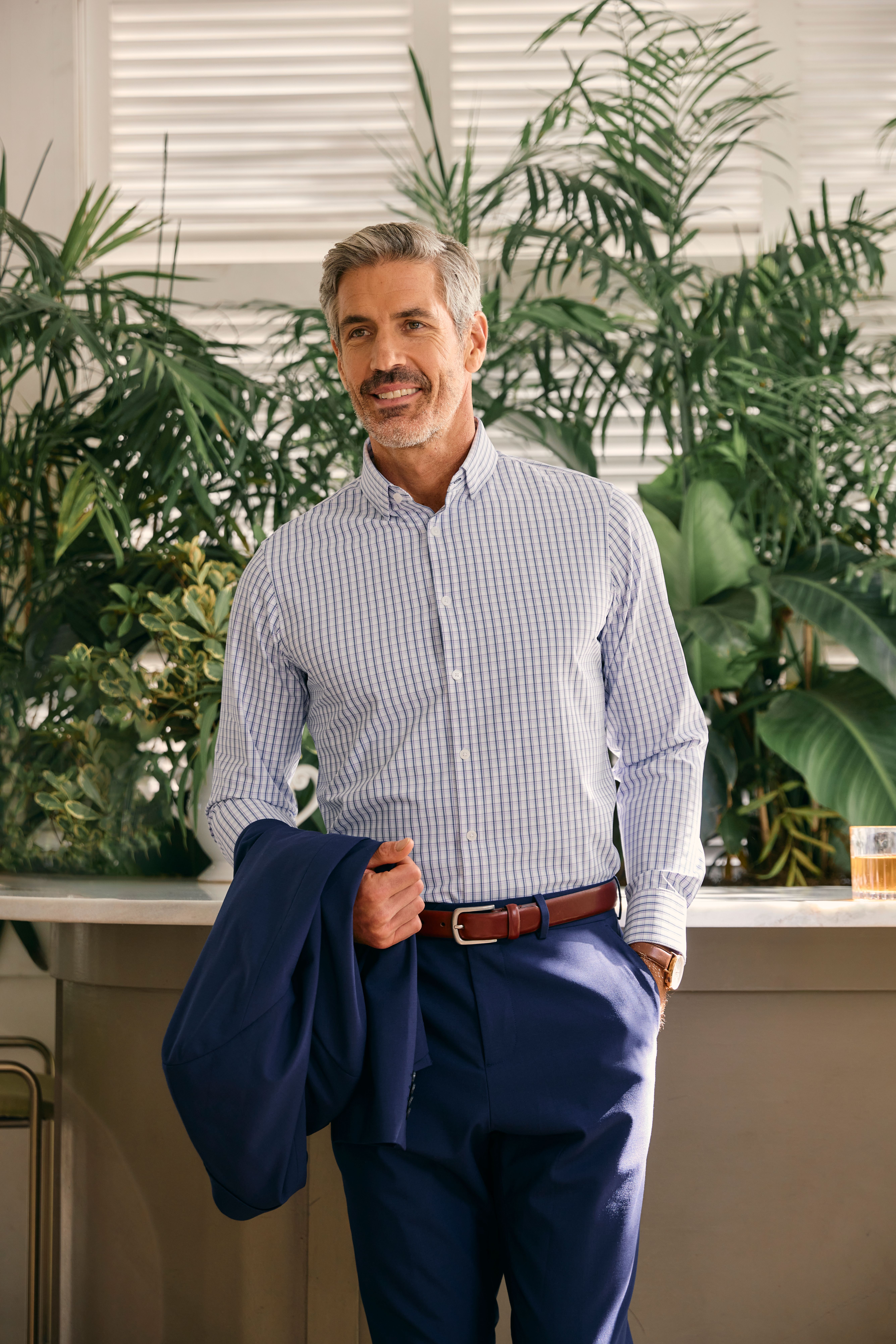 Leeward Dress Shirt - Lilac Madison Check