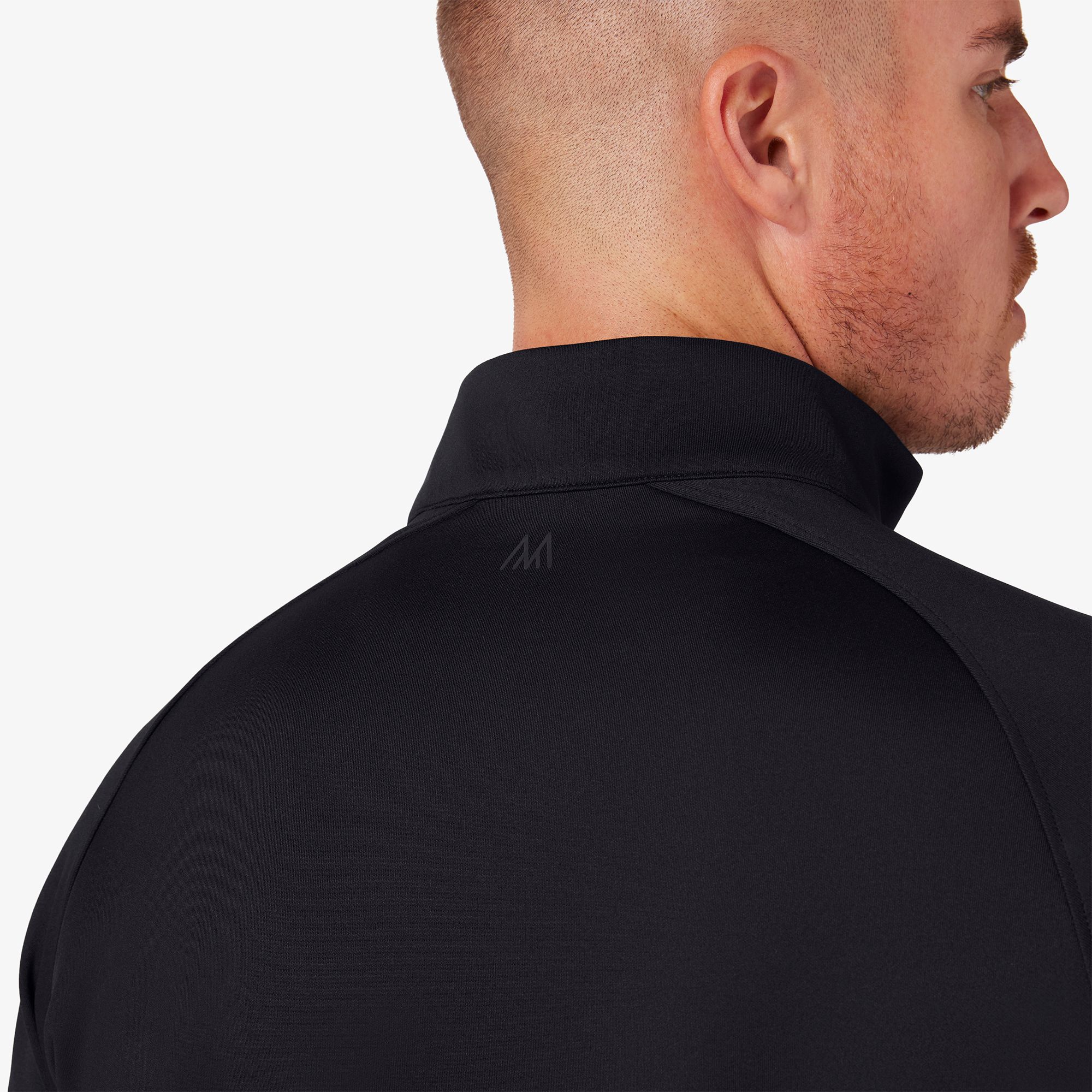 Black Solid Versa Sport Quarter Zip - Mizzen+Main