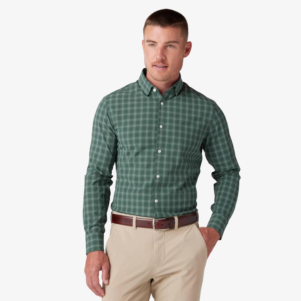 Sage Green Mini Gingham Shirting Fabric