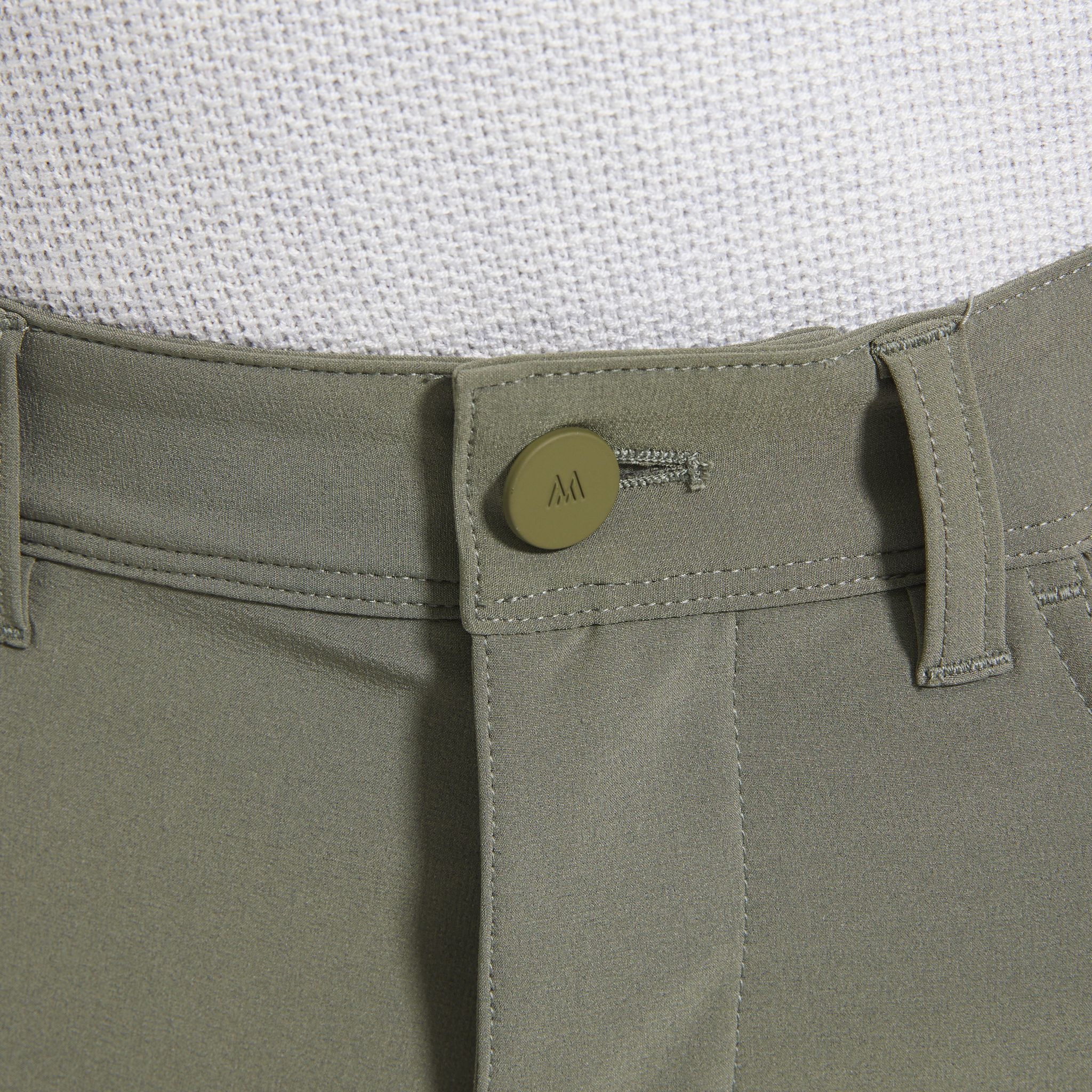 Olive Solid 5-Pocket Helmsman Pants - Mizzen+Main