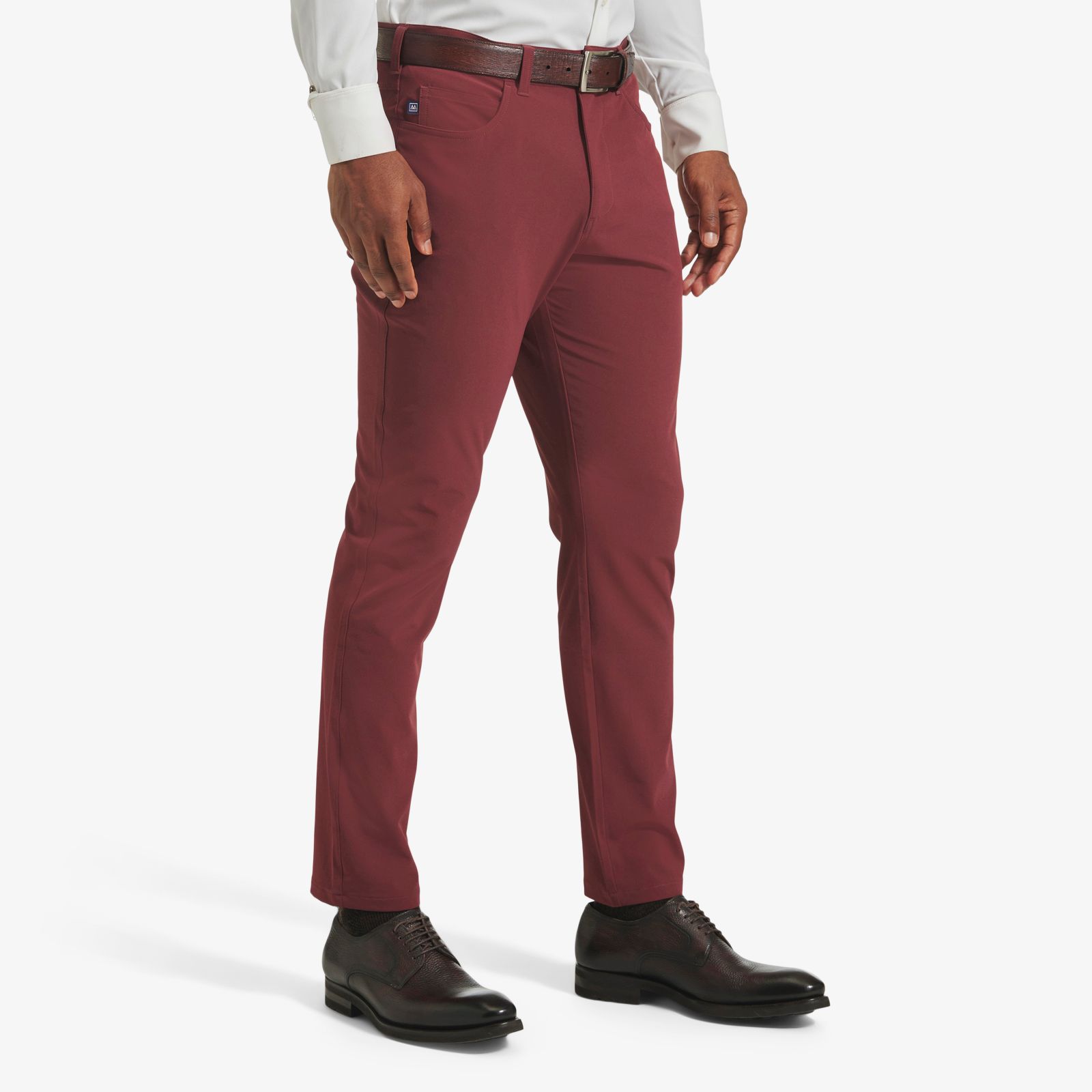 Buy INC men slimfit dress pants burgundy Online | Brands For Less