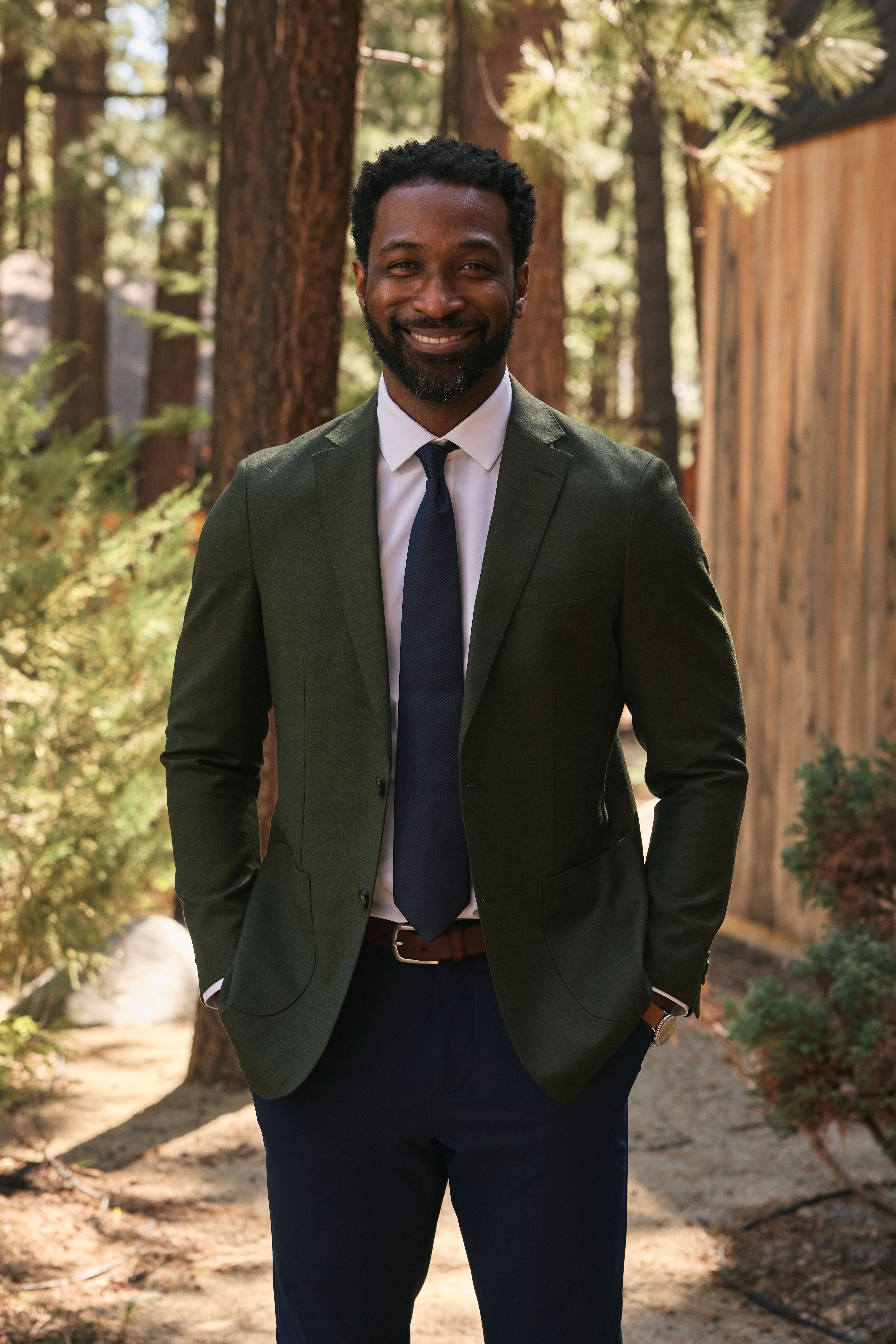 Lavelle Midweight Blazer Dark Olive Heather