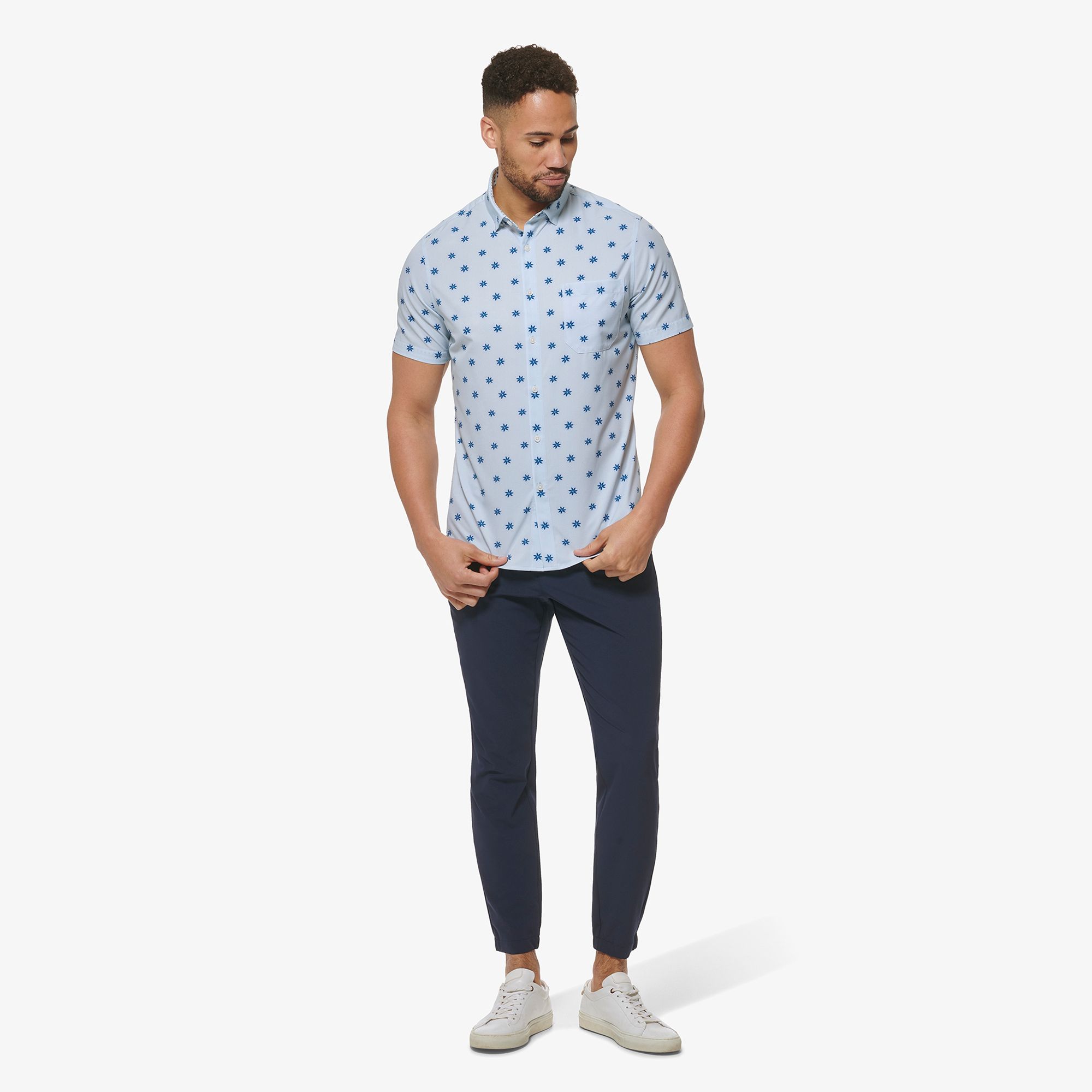 Leeward Short Sleeve - Skyway Floral Dot Print