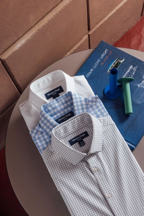 A trio of Mizzen+Main dress shirts
