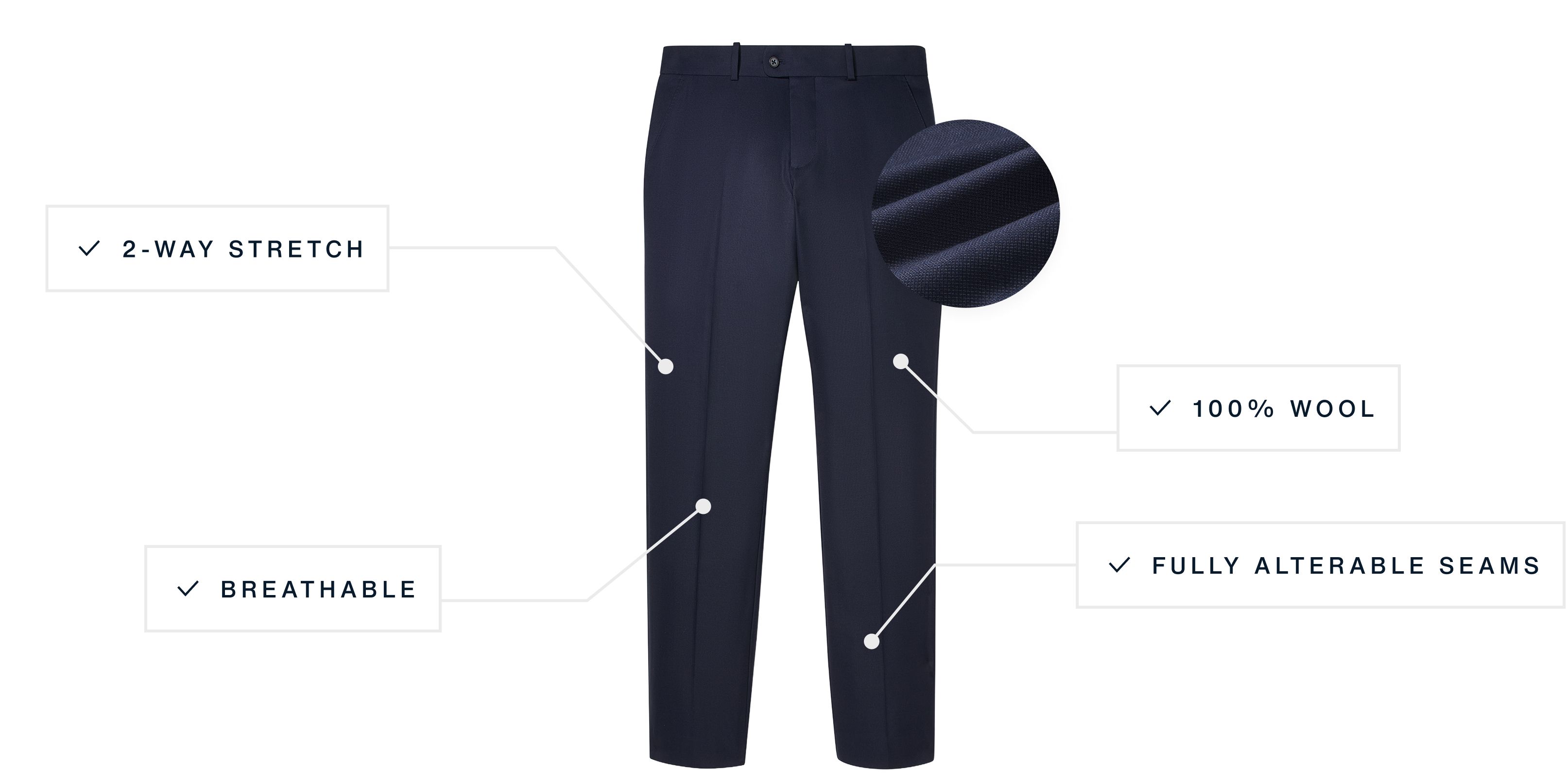 Lavelle Dress Pant - Charcoal Heather | Mizzen+Main