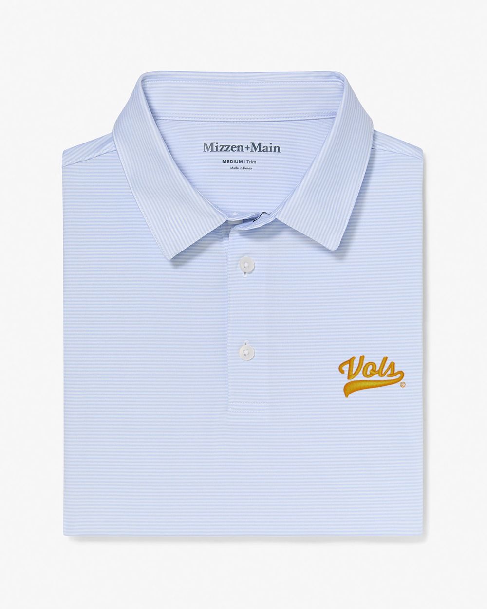 University of Tennessee Versa Polo - Light Blue White Stripe