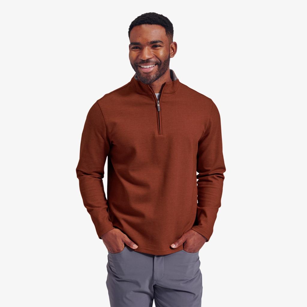 Quarter-Zip Fitted Pullover