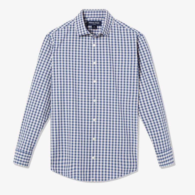 Leeward Dress Shirt - Navy Madison Check - Mizzen+Main