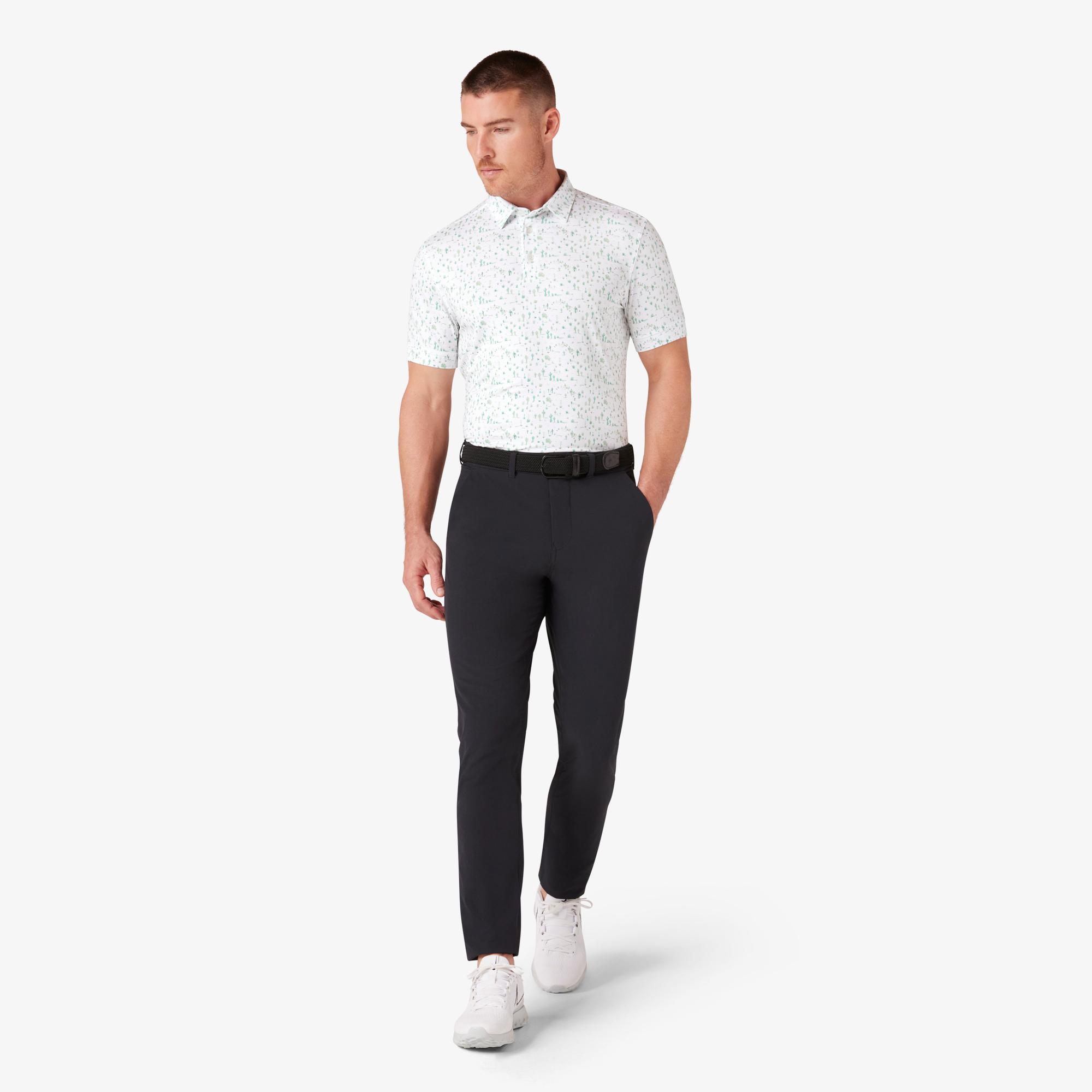 Versa Polo Eggplant Multi Texture - Mizzen + Main