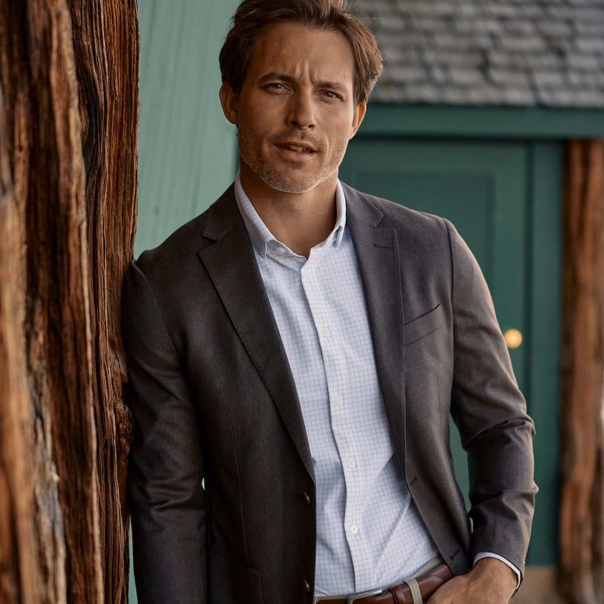 Man looking good in a Mizzen Suit