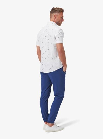 A model, wearing the Casual Comfort look.