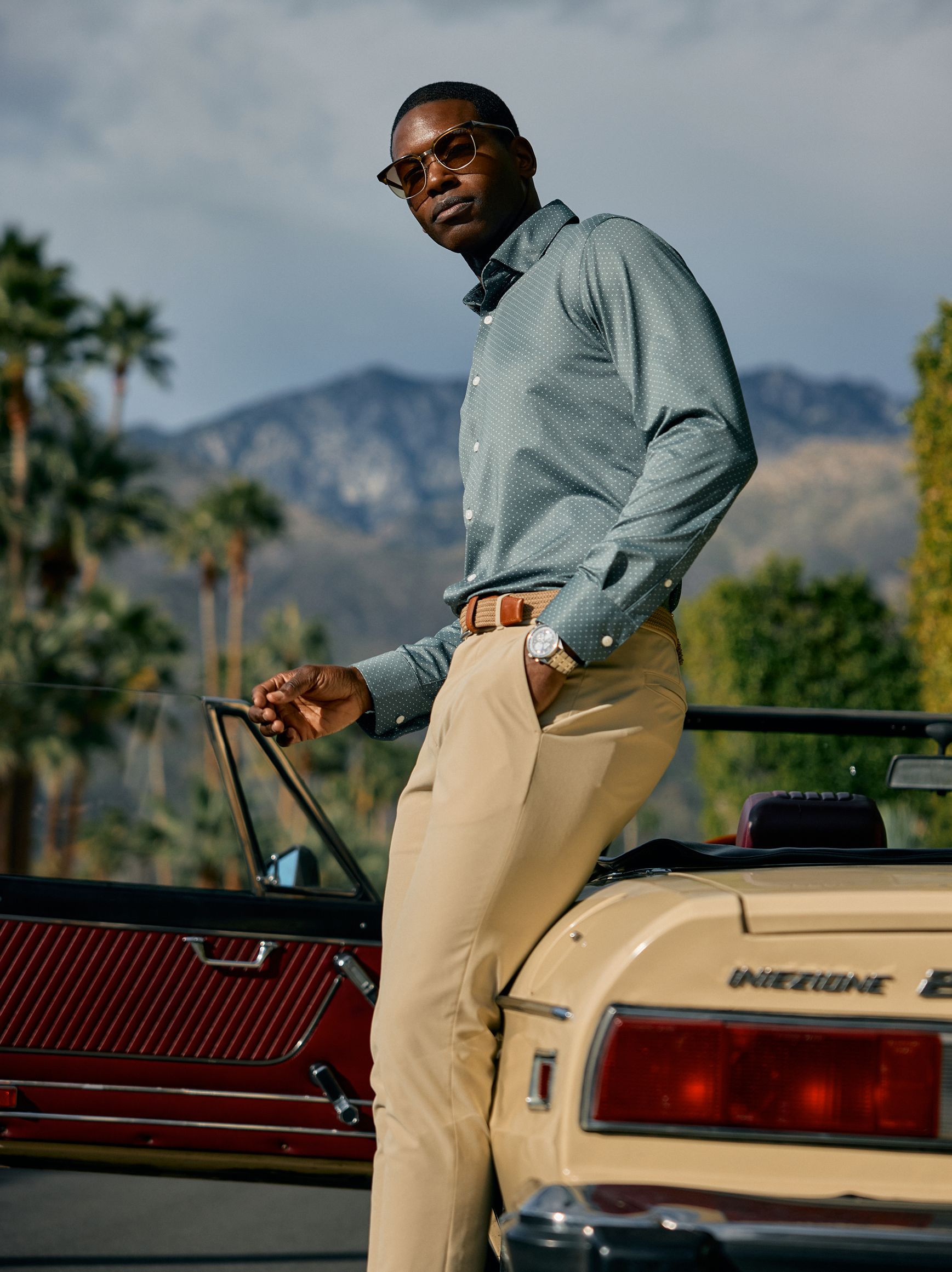 Mizzen man looking great at a photo shoot.