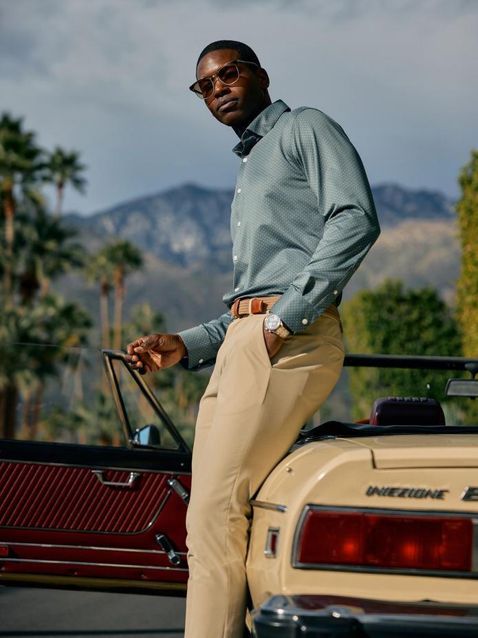 Mizzen man looking great at a photo shoot.