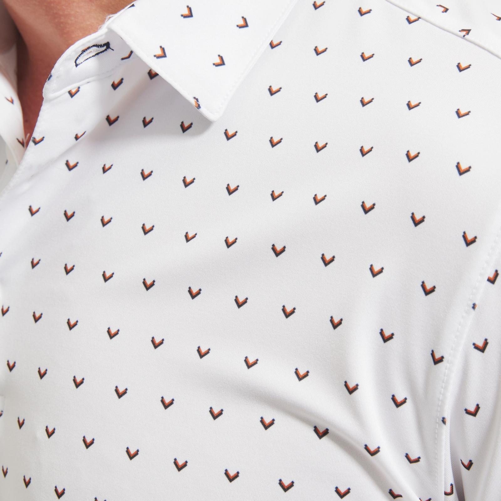 Grey Logo Chevron Polo Shirt main image 1