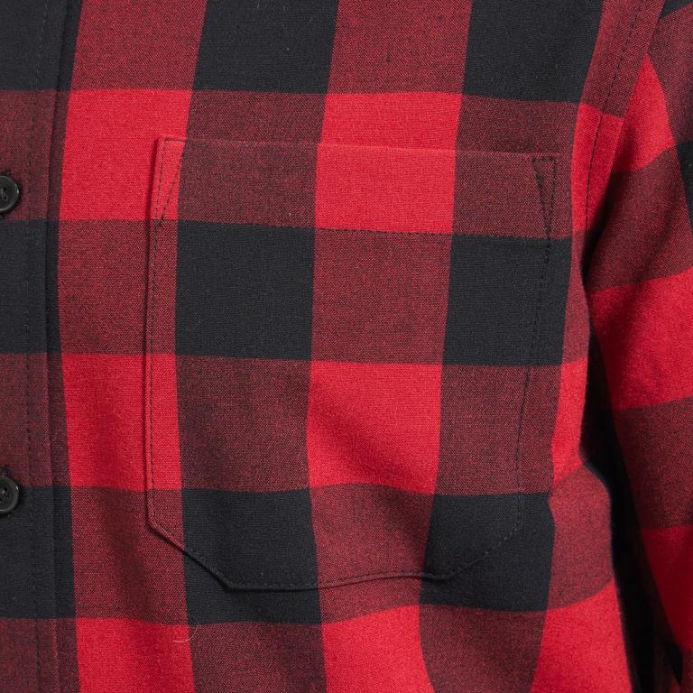 City Flannel - Red and Black Buffalo - Mizzen+Main