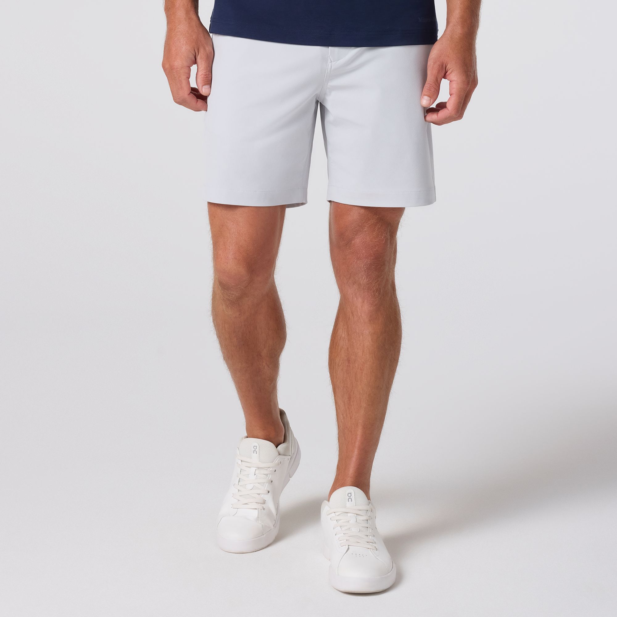 Light Gray Solid Helmsman Shorts - Mizzen+Main