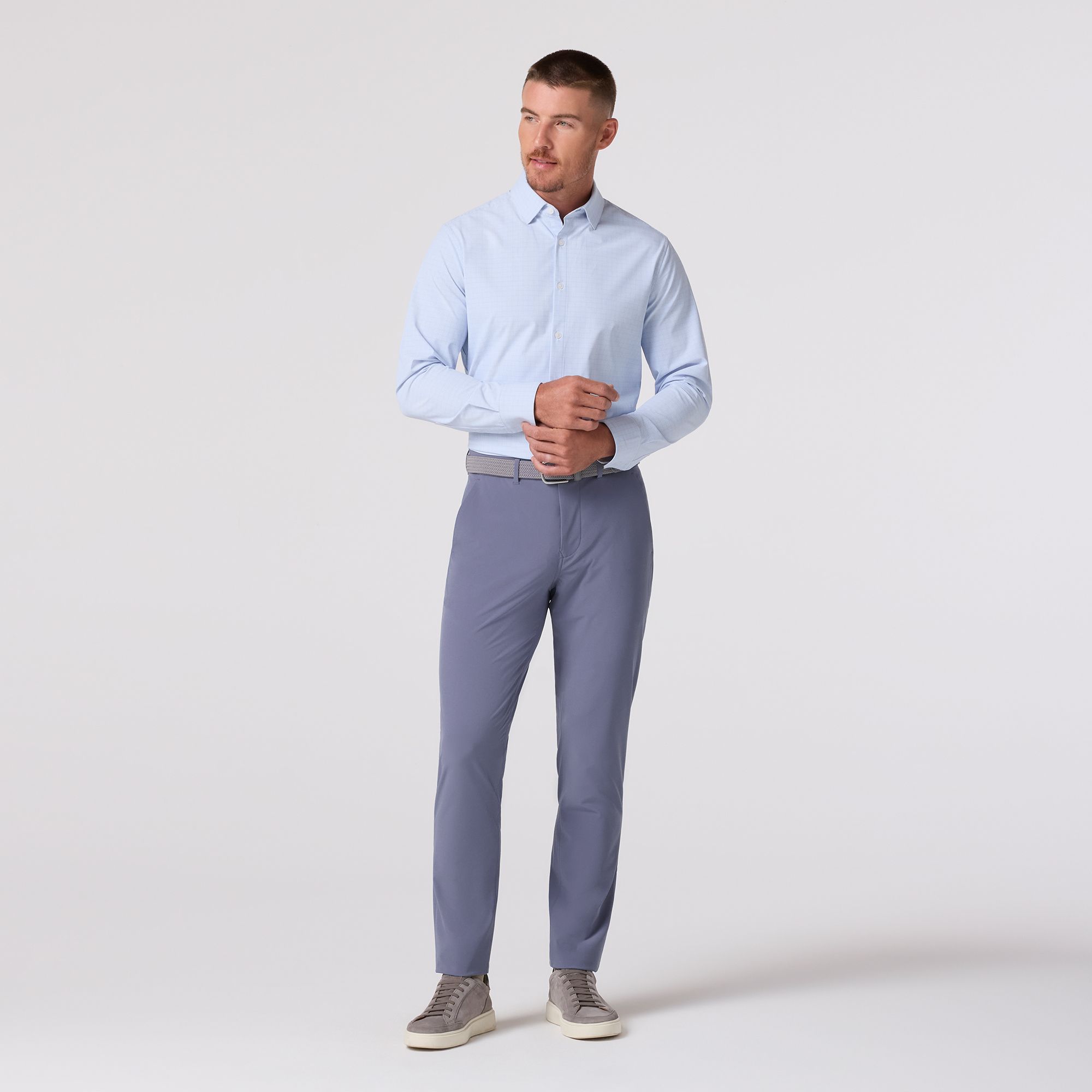 Crandall Quarter Zip - Light Gray Heather | Mizzen+Main