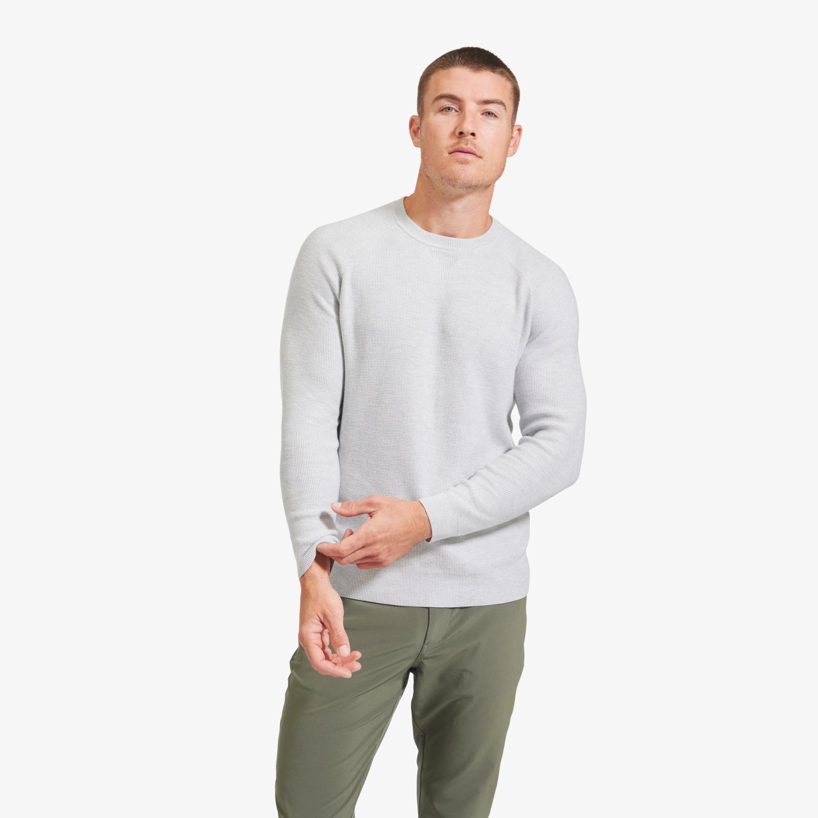 Light Gray Solid Cassady Sweater - Mizzen+Main