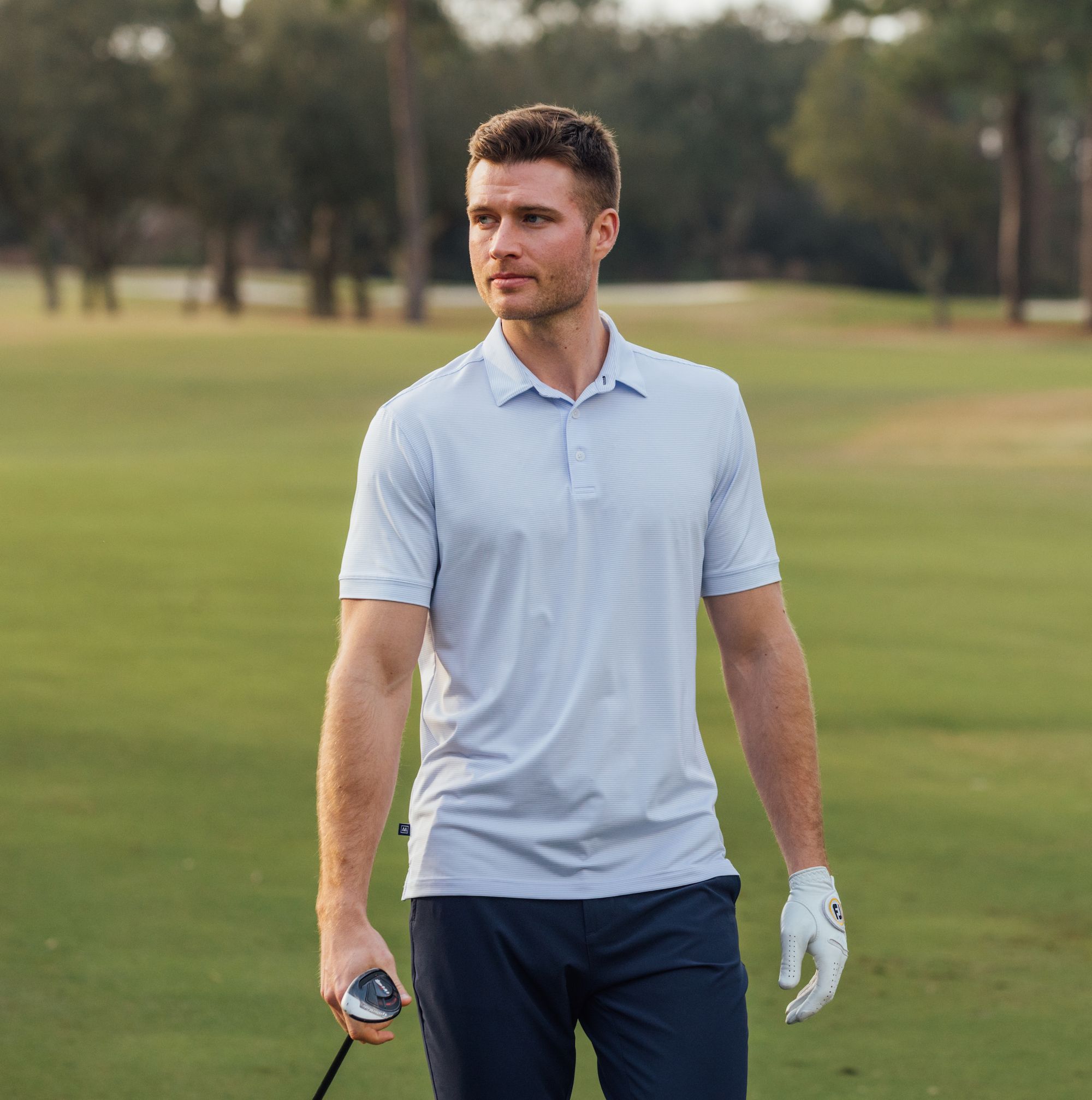 White golf clearance polo