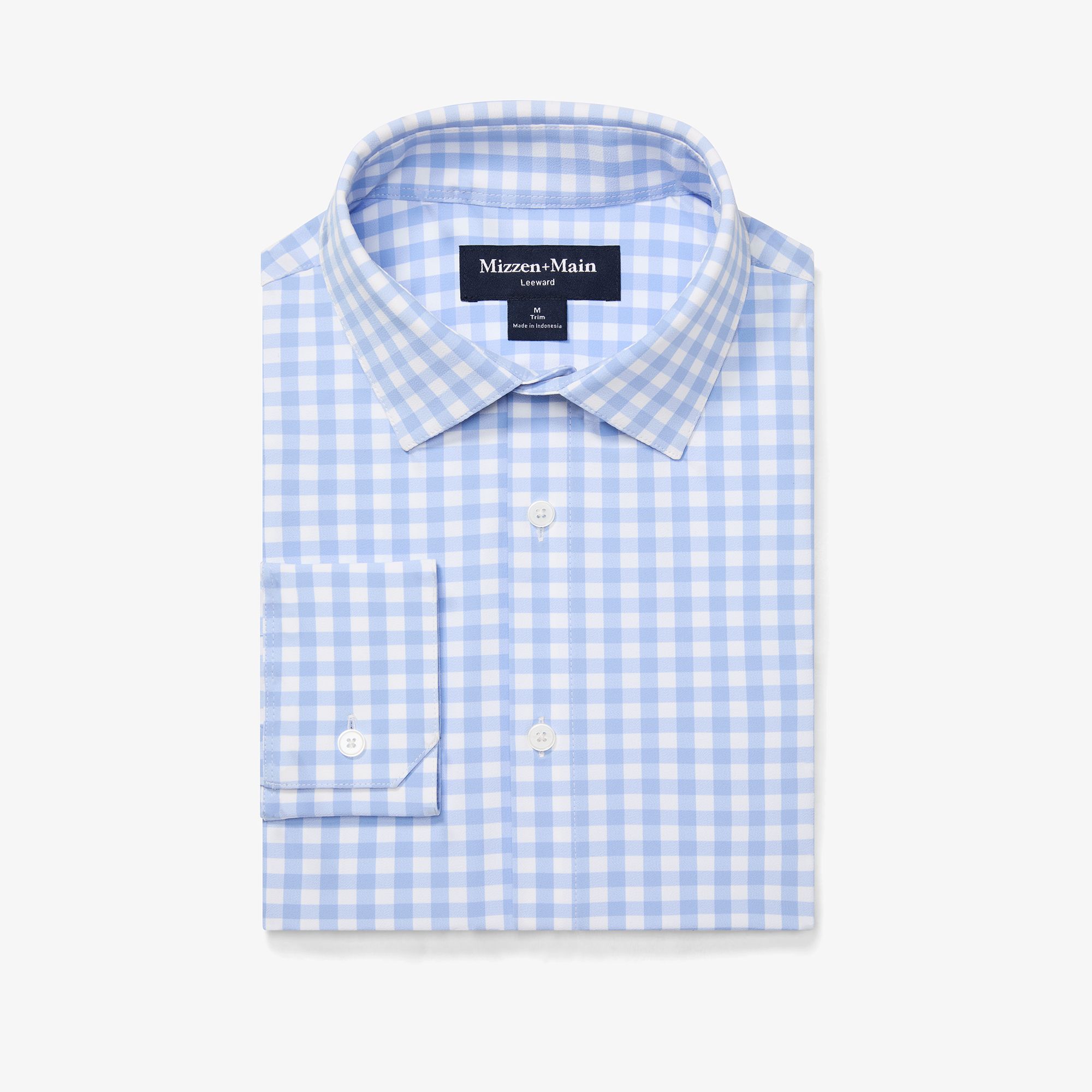 Fashion gingham dress shirt