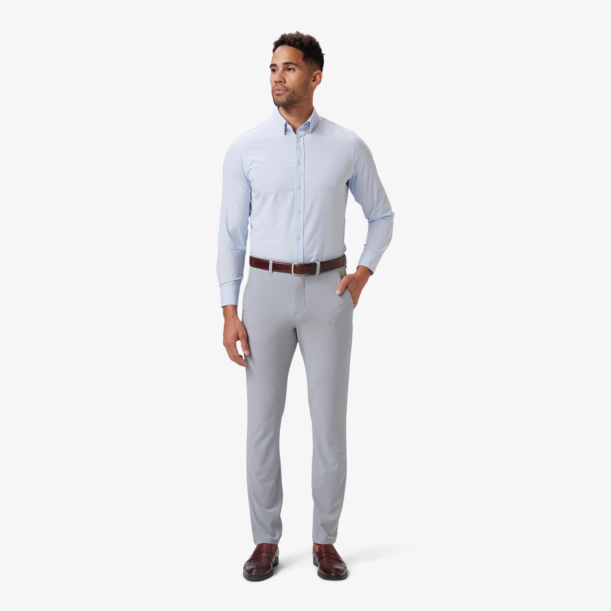 Helmsman Chino Pant - Sleet Solid - Mizzen+Main