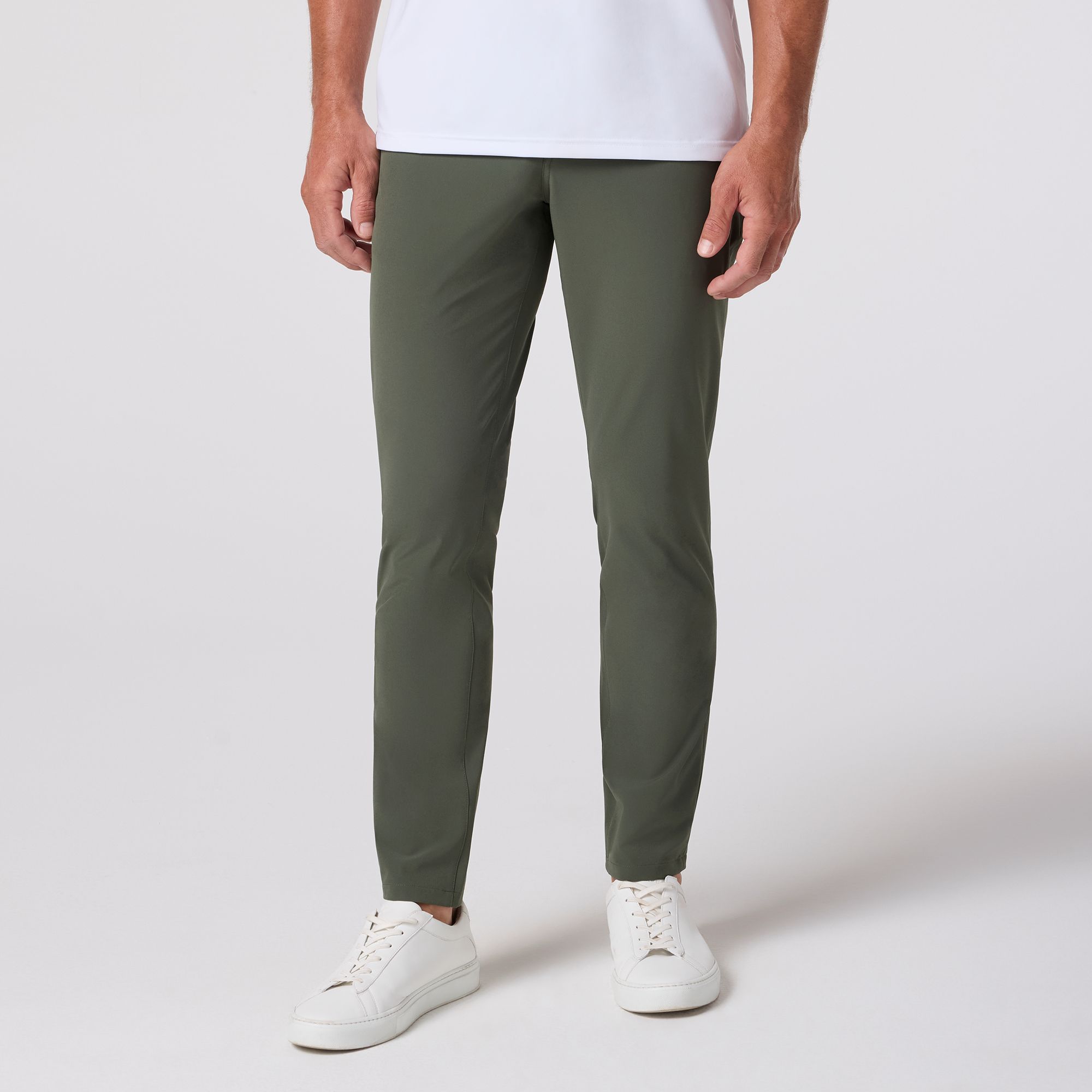 【MODERNIF】Mir Cotton Banding Chino Pants Mizzen+Main Men's Baron Chino Pants - Lightweight, Wrinkle