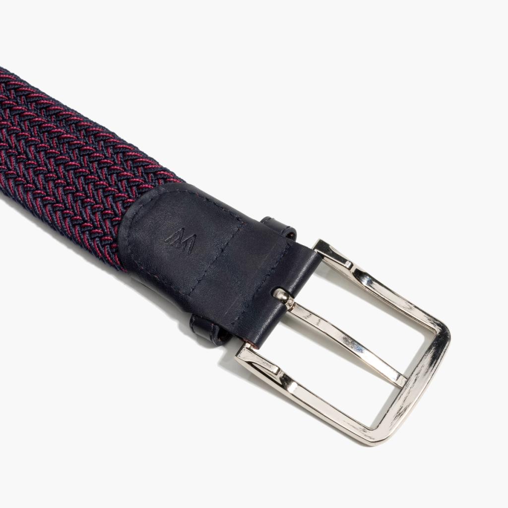 Braided Belt - Black Solid - Mizzen+Main