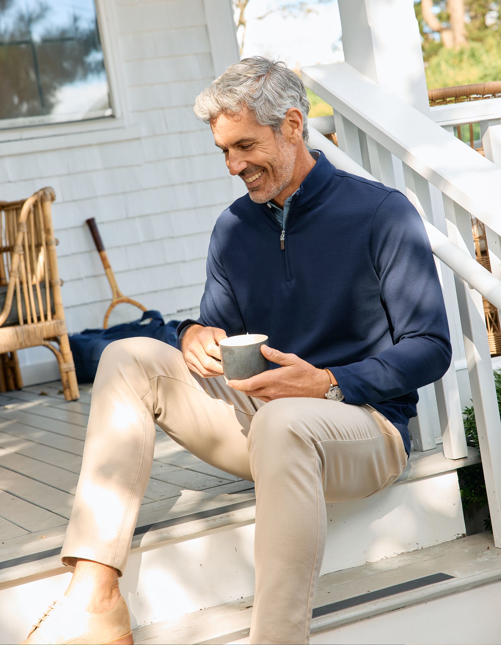 Mizzen man looking great at a photo shoot.