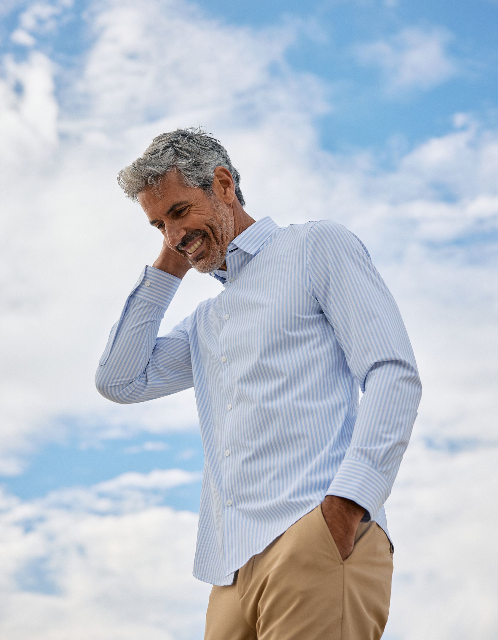 Mizzen man looking great at a photo shoot.