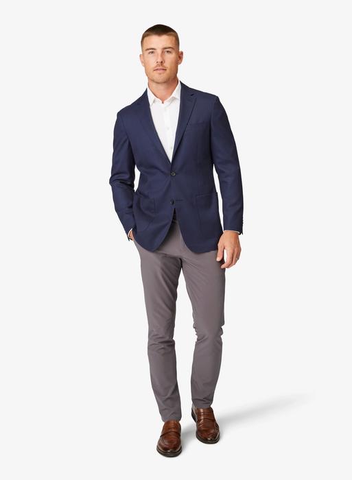 Blazer Grey Dress Blue Shoes Blue Blazer Gray Pants Brown Shoes