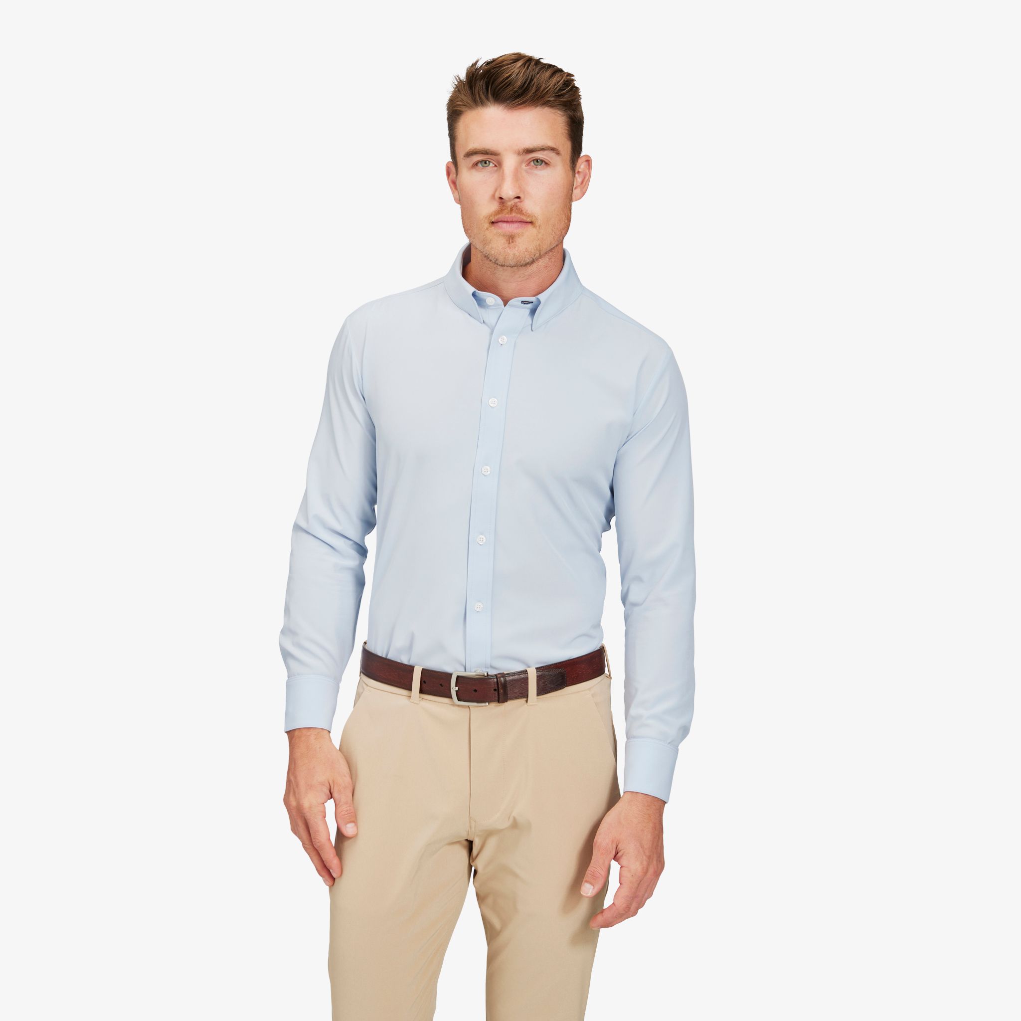 Tom Baine Men's Slim Fit Performance Solid Button Down Shirt - Macy's