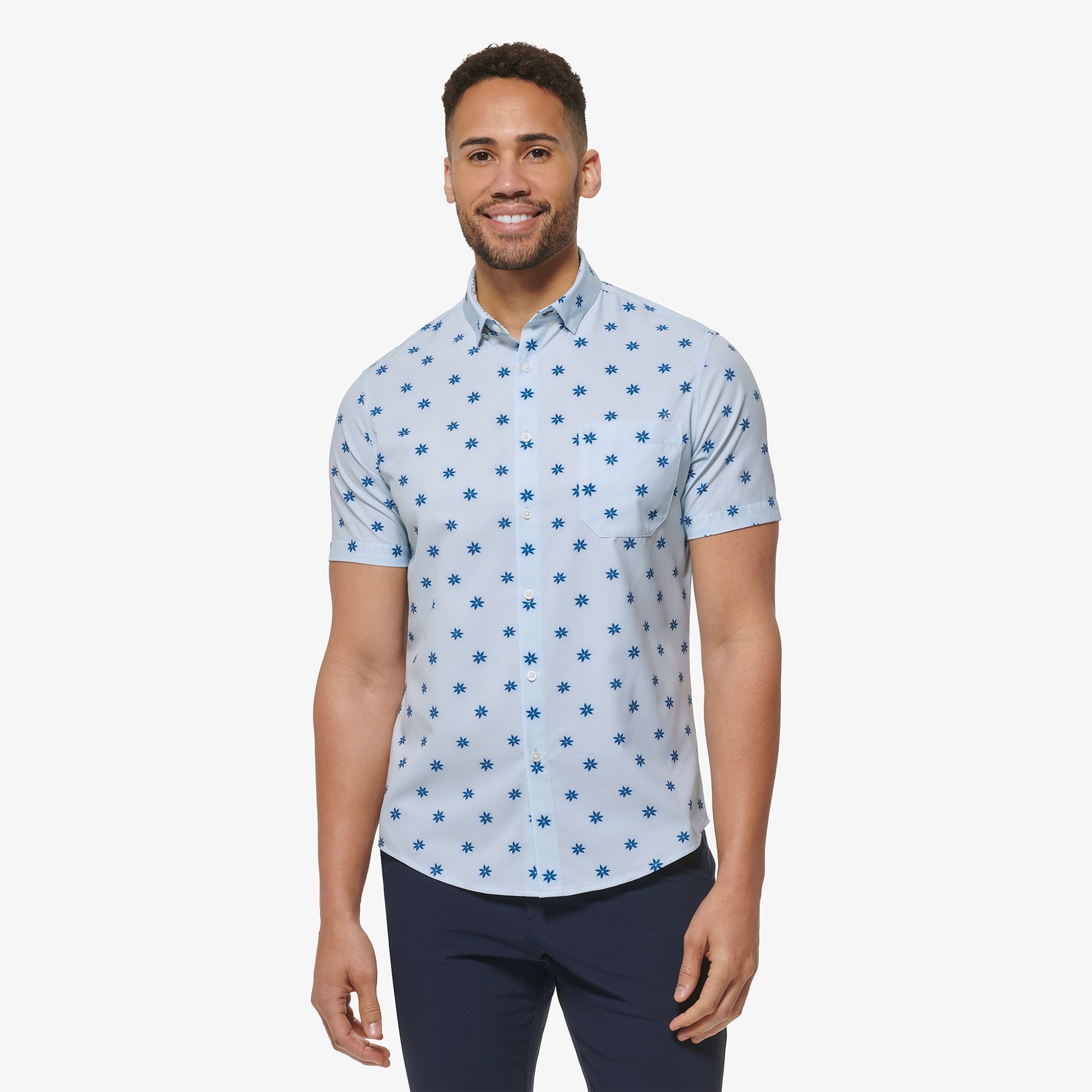 Leeward Short Sleeve - Skyway Floral Dot Print