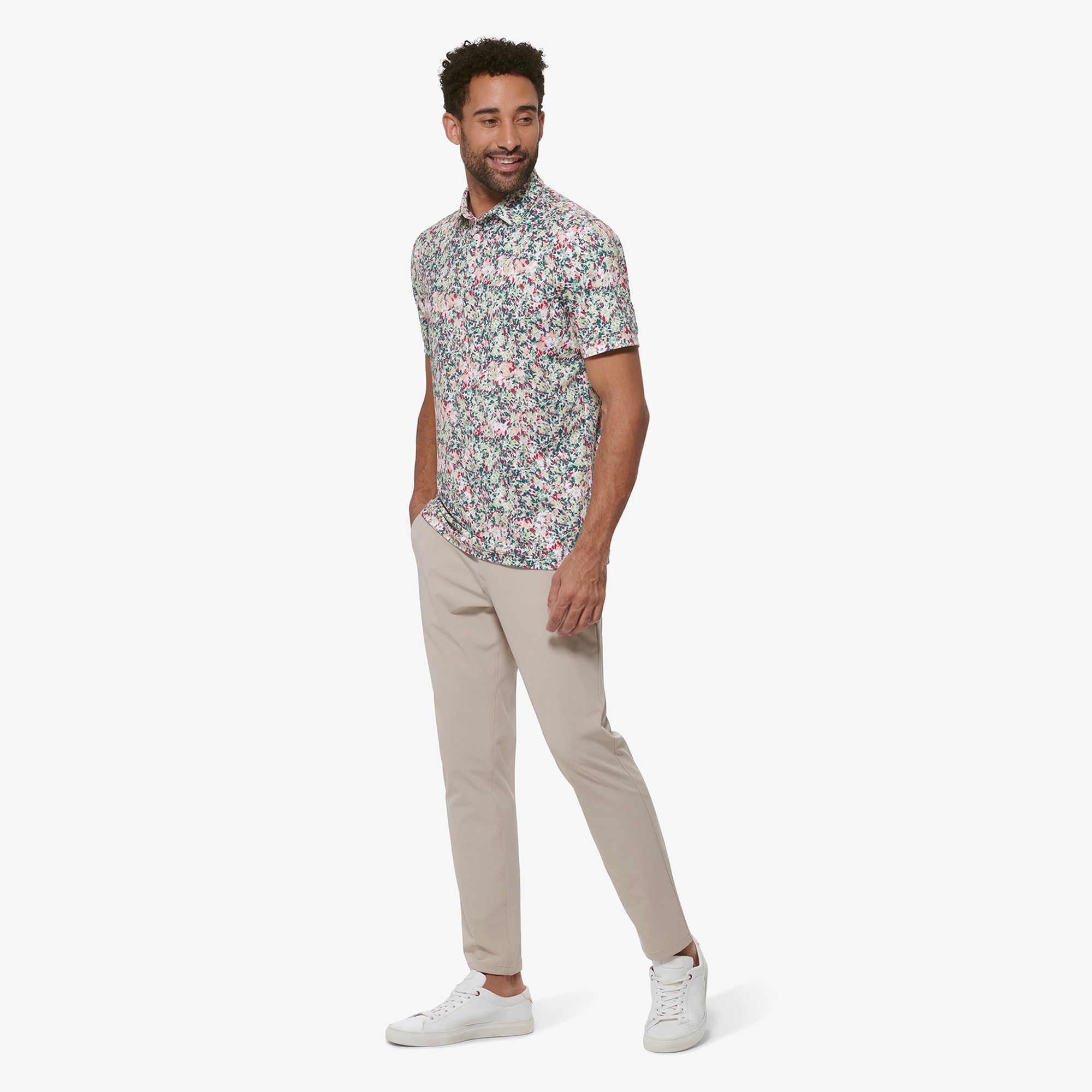 Versa Polo - Multi Floral Print