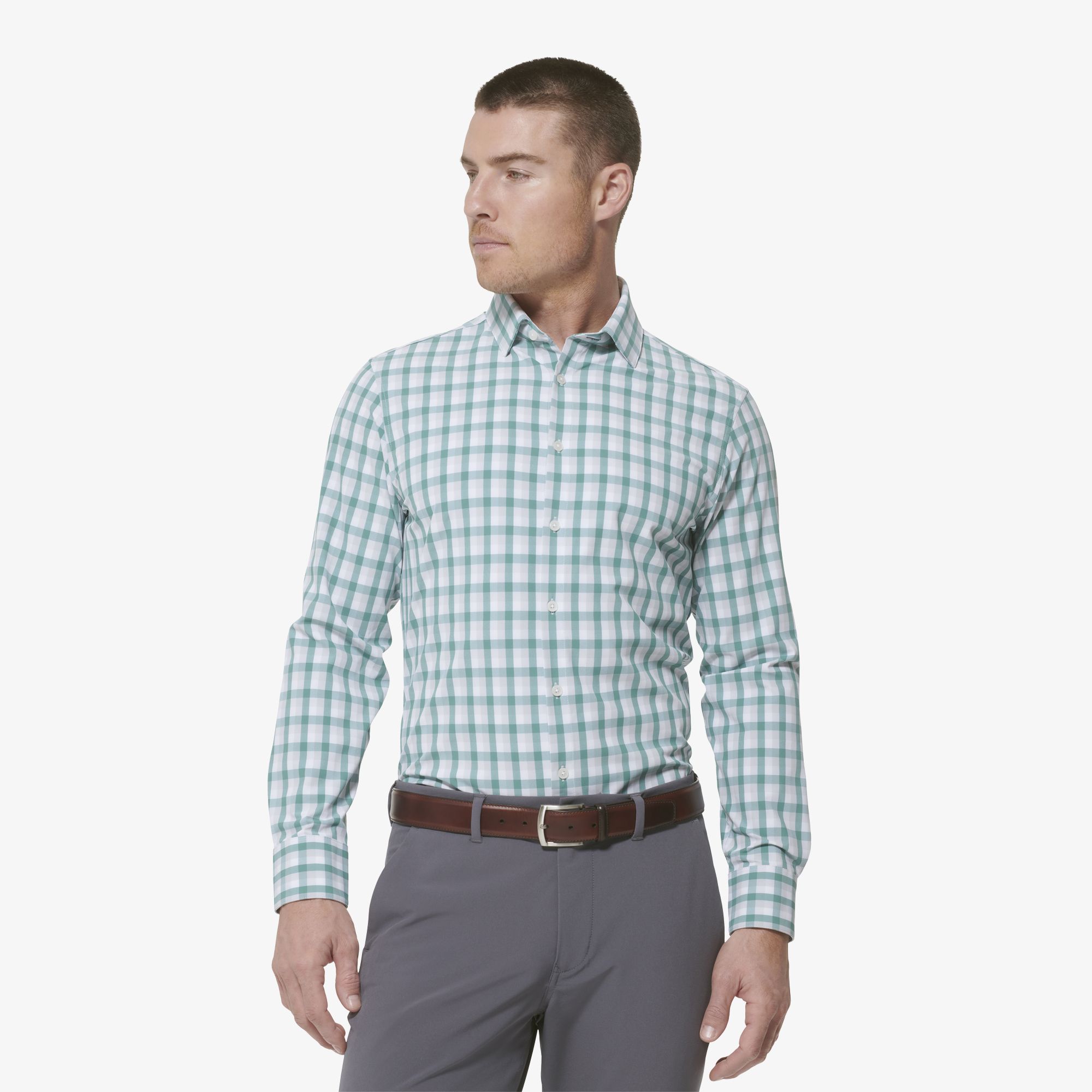 Leeward Dress Shirt - Deep Sea Multi Plaid - Mizzen+Main