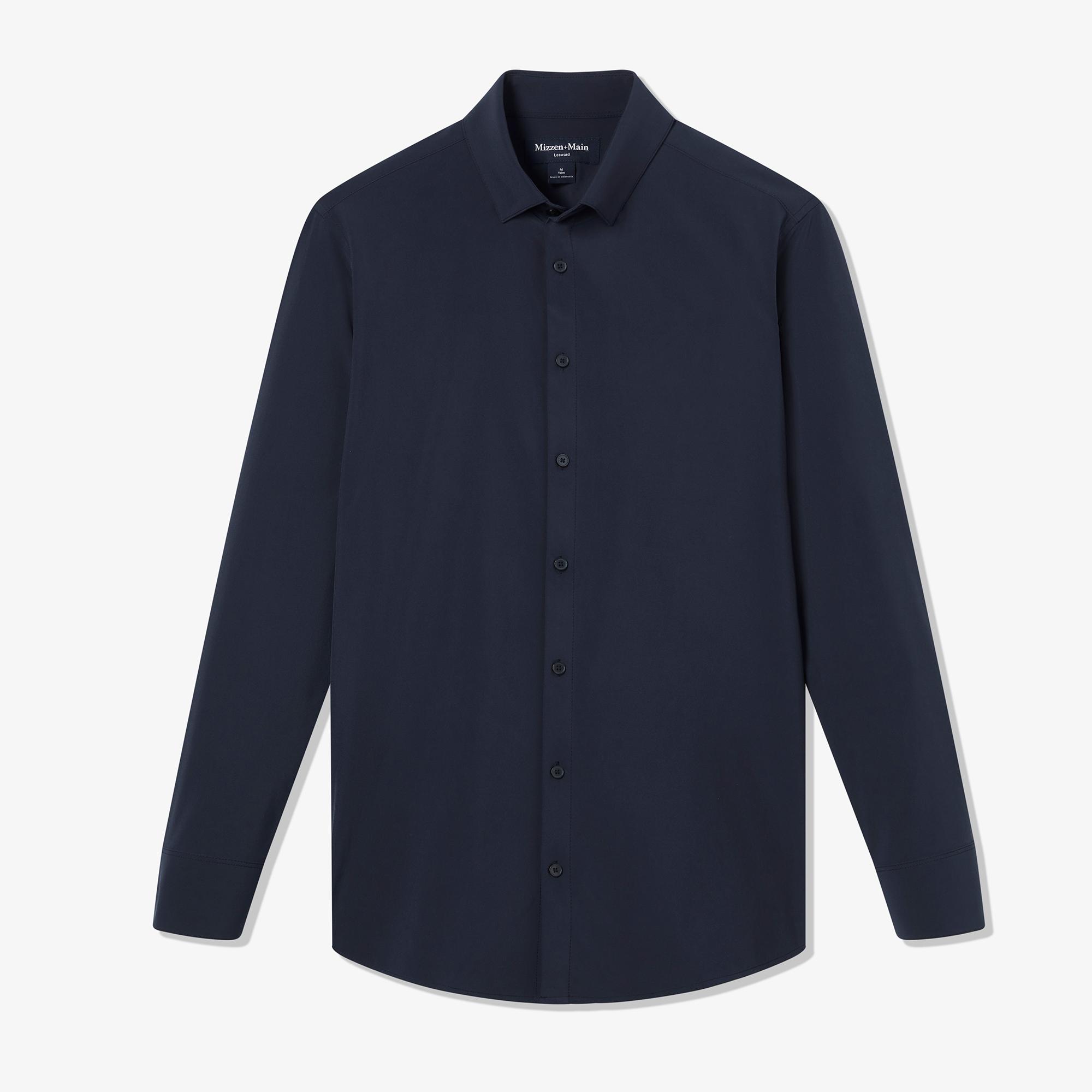 Leeward Dress Shirt - Navy Solid - Mizzen+Main