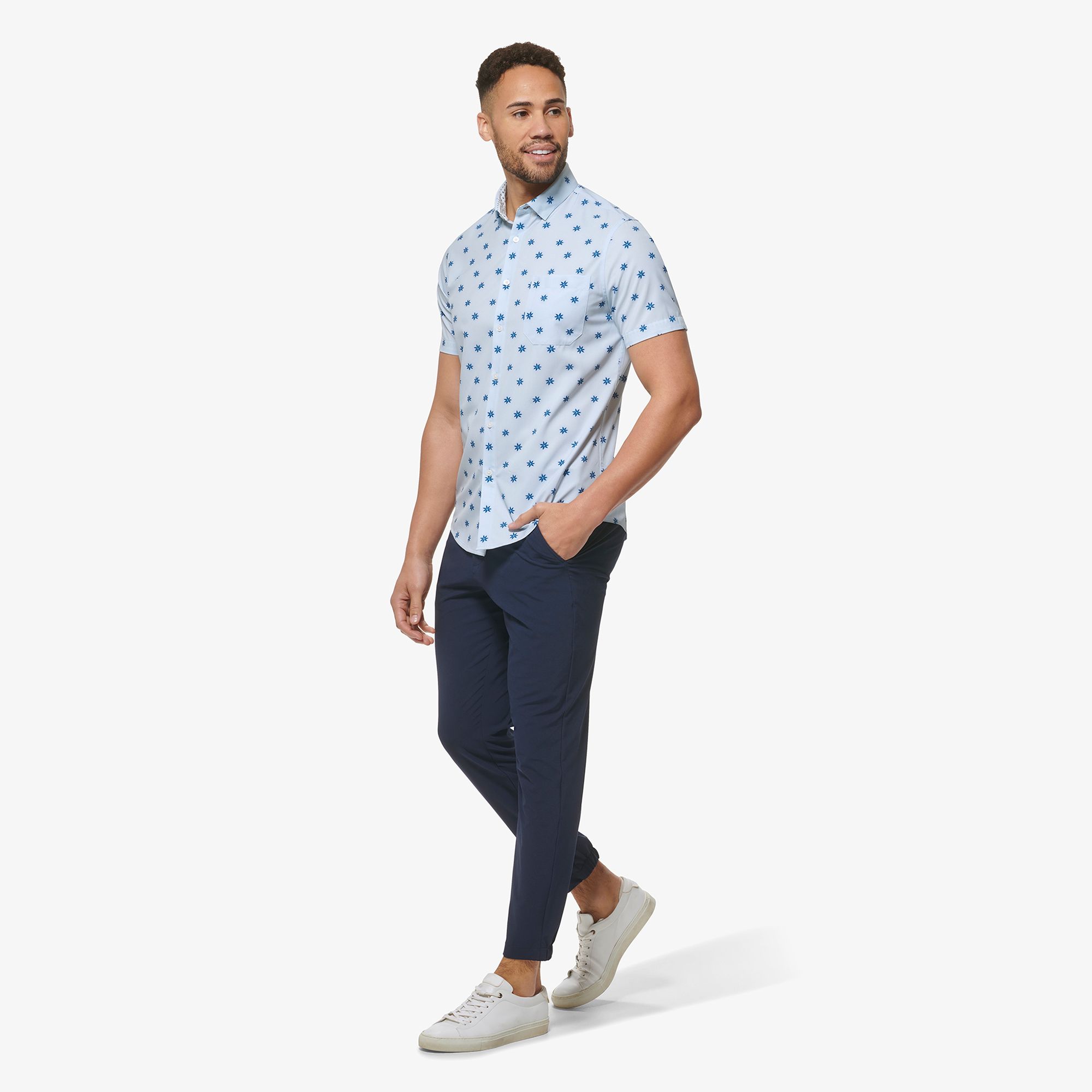 Leeward Short Sleeve - Skyway Floral Dot Print