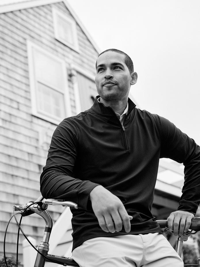 Mizzen man looking great at a photo shoot.