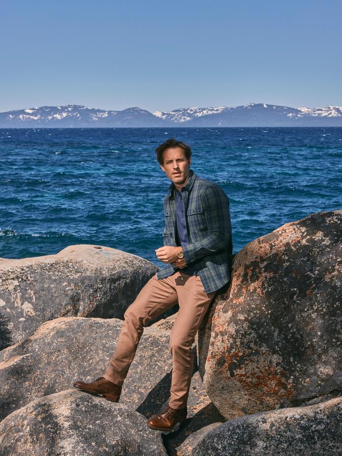 Mizzen man looking great at a photo shoot.