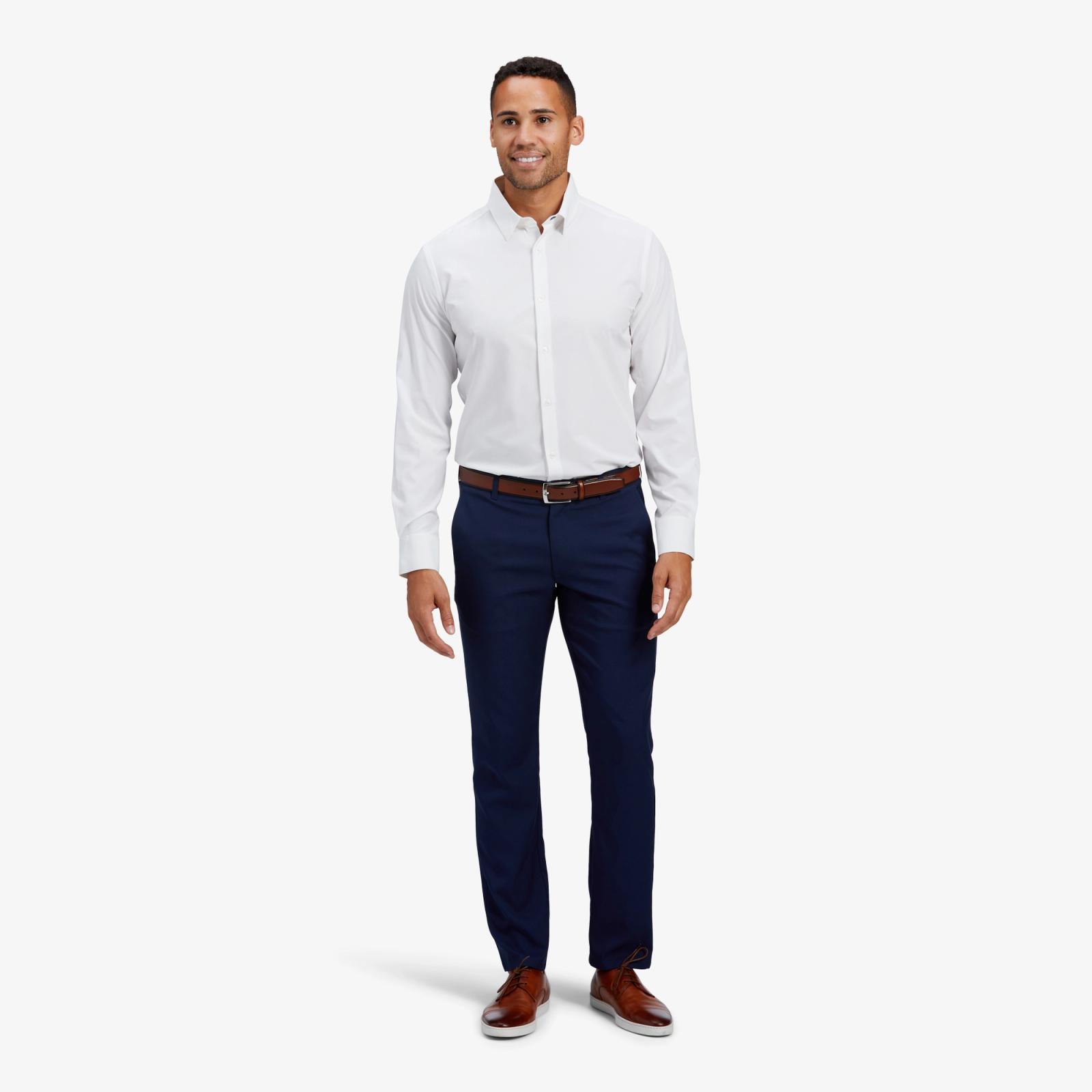 Leeward Formal Dress Shirt - White Solid - Mizzen+Main